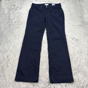 NYDJ Marilyn Women's 4 Dark Wash Straight Leg Jeans Stretch